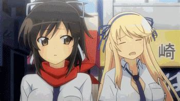 Anime Girls Grabbing Boobs GIFs